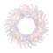 24" Pre-Lit Sparkle White Spruce Artificial Christmas Wreath, Warm White LED Lights